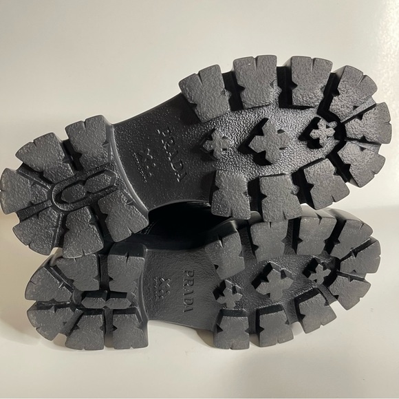 Prada Monolith brushed leather and nylon boots - Picture 14 of 15